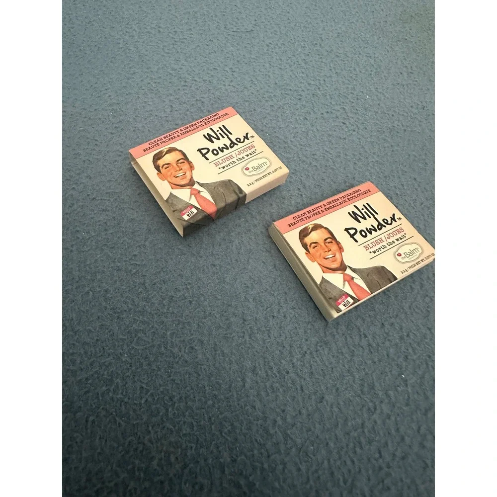 theBalm Will Powder Blush Worth the Wait Pink Travel‎ Size 2.2g New Lot of 2